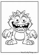 Cartoon Monster Coloring Pages Free Printable sketch template