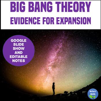 Big Bang Theory Evidence Google Slide Show and Editable Notes by McGee ...