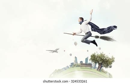 15,424 Flying On Broom Images, Stock Photos & Vectors | Shutterstock