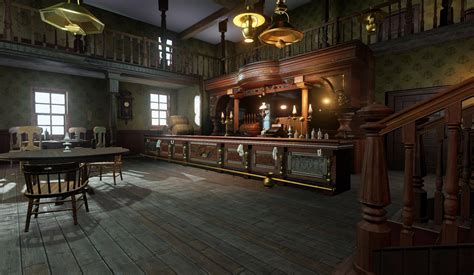 Next-Gen Red Dead inspired saloon (UE4) — polycount