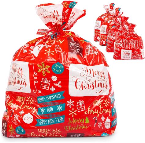 Large Christmas Gift Bags – Set of 4 Xmas Present 36”x44” Jumbo Extra Large Gift Bags Wrapping ...