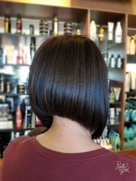 Eye catching A-line bob Hair by Karen | Short hair styles, Mom ...