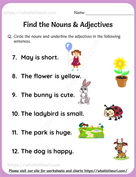 Simple Sentences With Adjectives For Kids