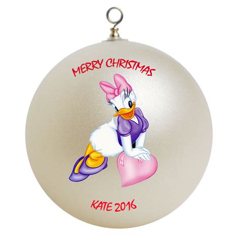 Personalized Daisy Duck Christmas Ornament Gift - Ornaments