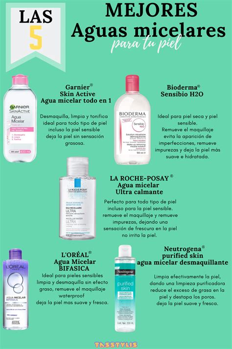 Las 5 Mejores Aguas Micelares Facial Tips, Facial Skin Care Routine ...