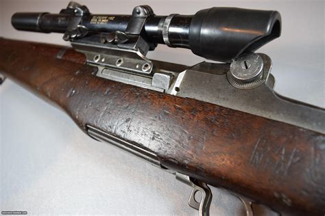 SPRINGFIELD M1-C GARAND SNIPER RIFLE M-82 SCOPE GRIFFIN & HOWE NUMBERED ...