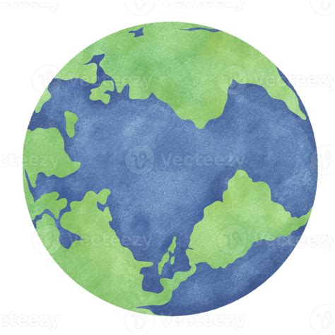 Earth watercolor illustration 25347131 PNG