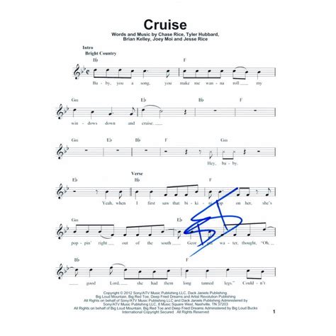 Cruise Guitar Chords