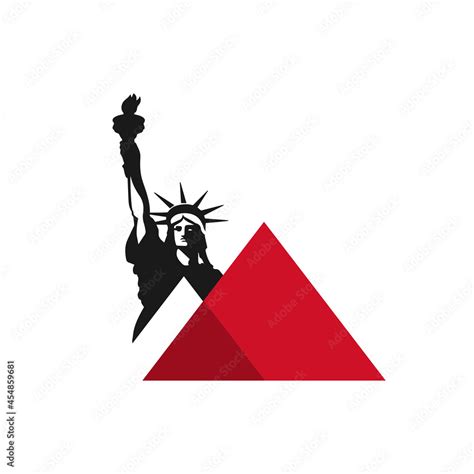 american symbol liberty statue logo design vector illustrations Stock ...