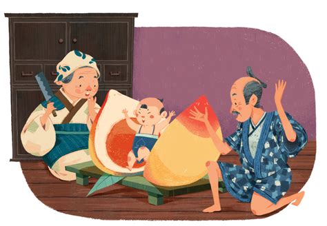 Storytime Magazine "Momotaro" illustrations :: Behance