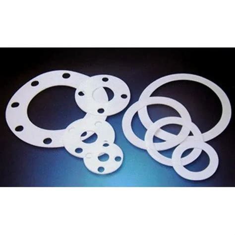 Ptfe White Teflon Gasket, For Industrial, Thickness: 0.5 Mm-40 Mm, Rs 50 /piece | ID: 9875815433