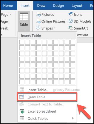 How To Draw Tables In Microsoft Word - Societynotice10