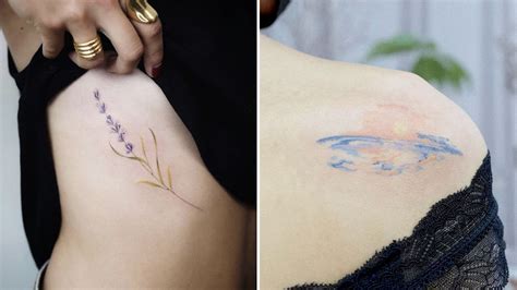 12 Dainty Watercolor Tattoo Design Ideas for Your Next Ink