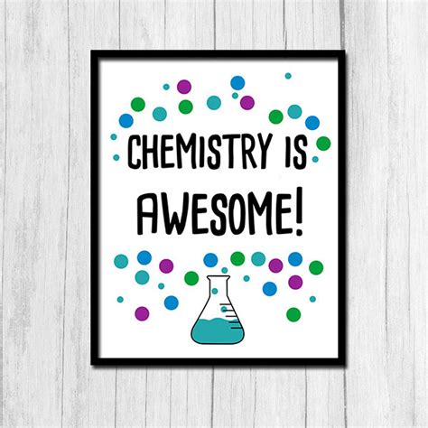 Chemistry Art Digital Download Chemistry Print Classroom Print - Etsy