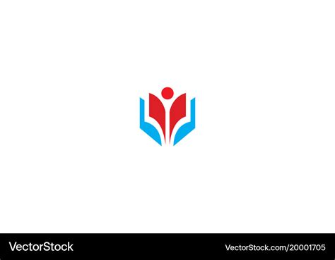 Education student school logo Royalty Free Vector Image