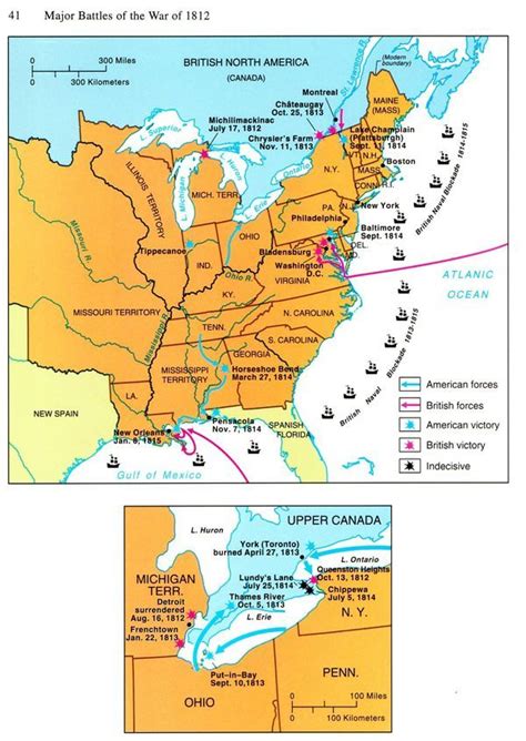 War Of 1812 Battles Map - Maps For You