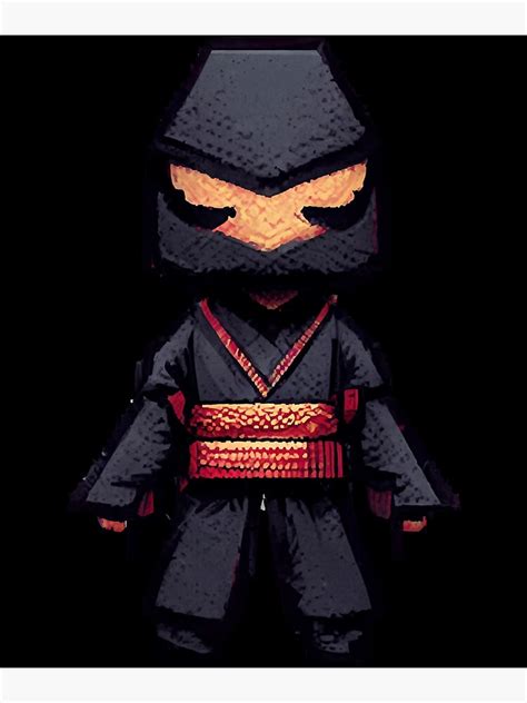 "Pixel Art Ninja " Poster for Sale by dariusxltana | Redbubble