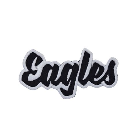 Eagles - Black/White - Team Mascot - Words/Names - Iron on Patch ...