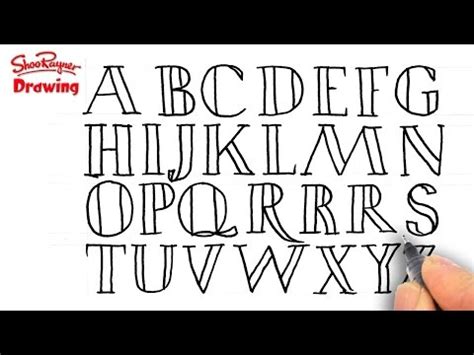 How to Draw Fancy Letters by hand | Shoo Rayner – Author