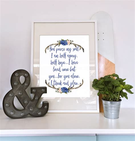 Jane Austen Romantic Quote Romantic Quote Print Persuasion - Etsy