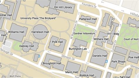 Nc State Campus Map Pdf - United States Map