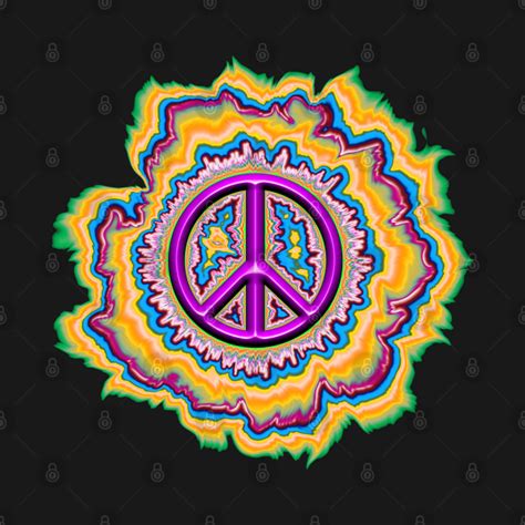 colorful glowing peace sign - Peace Sign - Tank Top | TeePublic