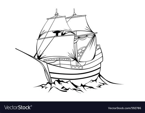 Sailboat Royalty Free Vector Image - VectorStock