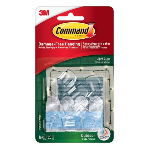 Command Outdoor 16-Pack Clear Adhesive Wire Hook (0.5-lb Capacity) 17017CLR-AWES at Lowes.com