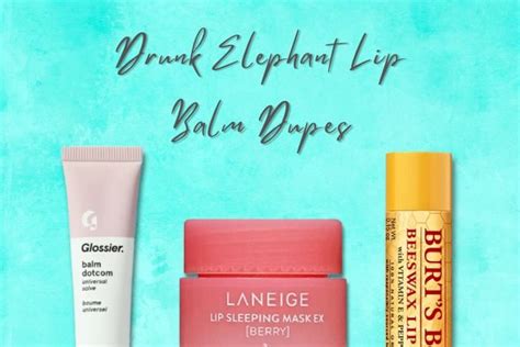 Drunk Elephant Lip Balm Dupes: Budget-Friendly Substitutes - Sweet Glim