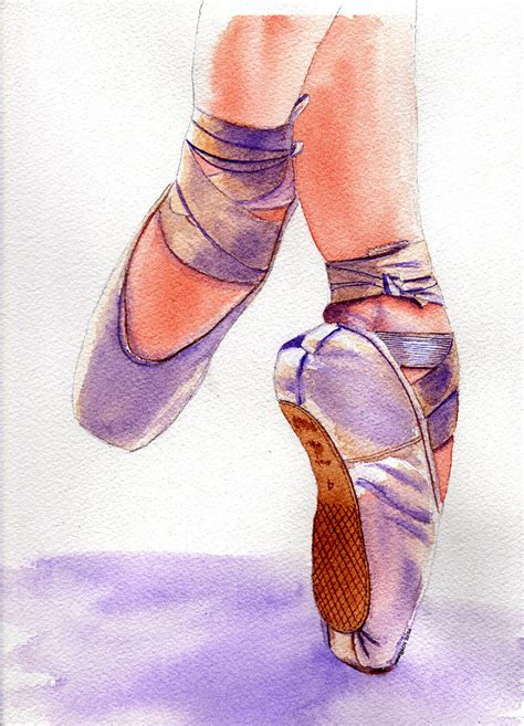 Ballet Pointe Shoes Painting by Margaret Bucklew - Fine Art America