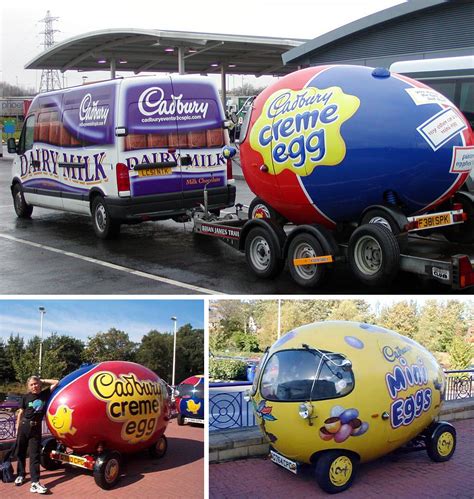 Cadbury Egg Shaped Car(s) | BEACH