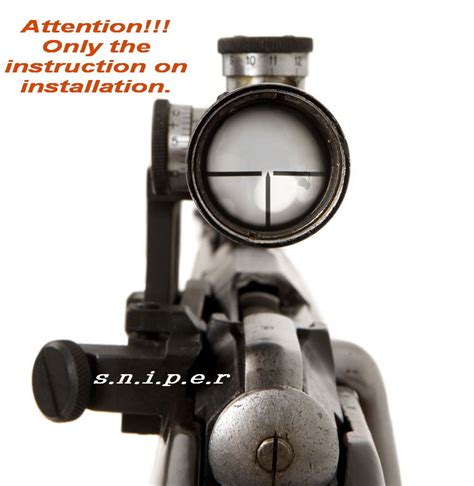 Full INSTALLATION INSTRUCTIONS Mosin Nagant 91/30 PU Sniper Scope used ...