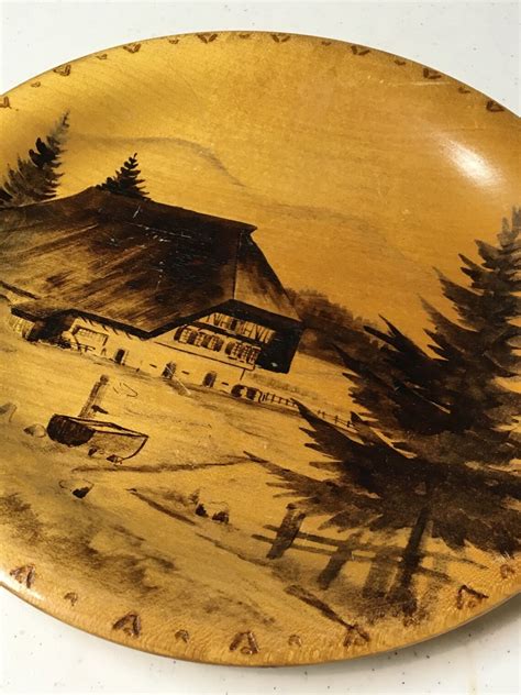 Wood Plate German Plate Wood German Plate Handpainted | Etsy