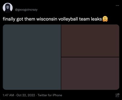 Wisconsin Volleyball Leak (Meme) | Wisconsin Volleyball Team Explicit Photo Leak | Know Your Meme