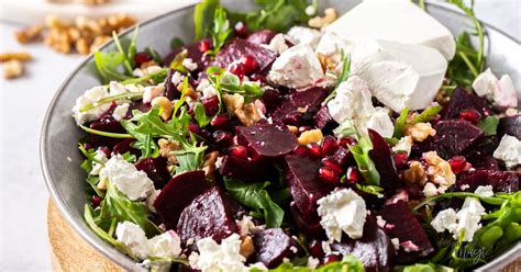 Roasted Beetroot Feta Salad - Sugar Salt Magic