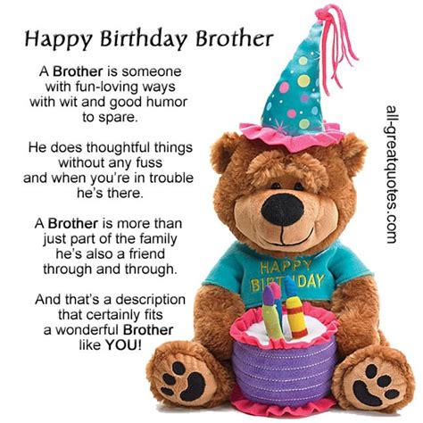 Free Brother Birthday Cards to Share. Lovely birthday cards for brother ...