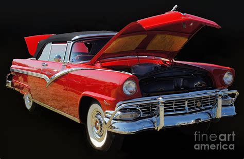 56 Ford Fairlane Convertible Photograph by M Three Photos - Fine Art America