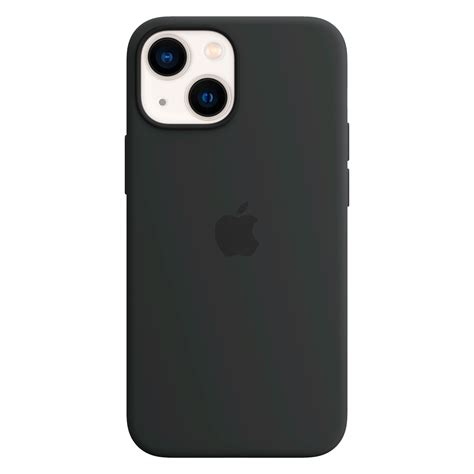 Buy Apple Soft Silicone Back Cover for Apple iPhone 13 (Supports Wireless Charging, Midnight ...