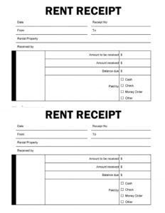 14 Rent Receipt Templates - Excel PDF Formats