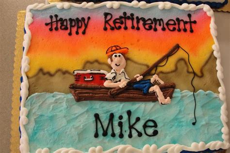 Fishing sheet cake in buttercream | Fish cake birthday, Birthday sheet cakes, Retirement party cakes