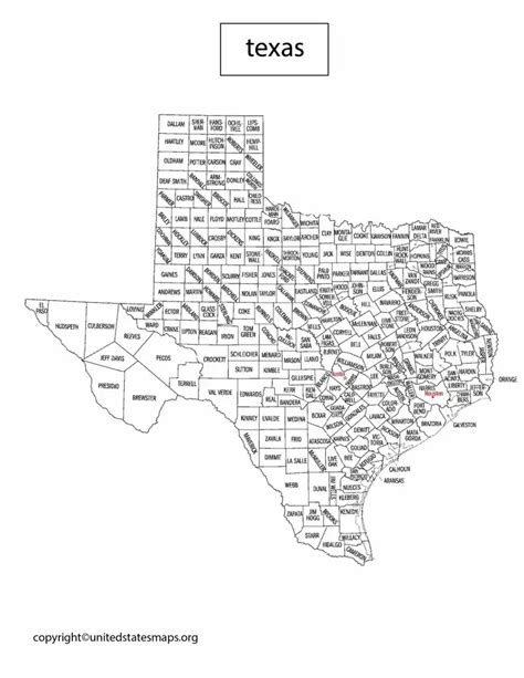 Texas Political Map | Map of Texas County by Political Party