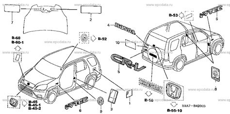 Body parts for Honda CR-V 2 generation 09.2001 - 09.2005 - Honda Car and Auto Spare Parts ...