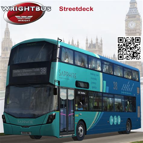 Wrightbus Streetdeck Sapphire livery