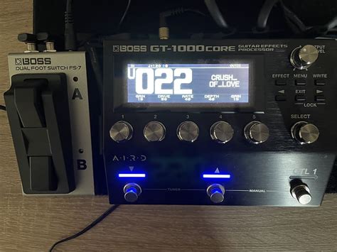 BOSS GT 1000 Core + BOSS FS-7 footswitch + Patches | Reverb