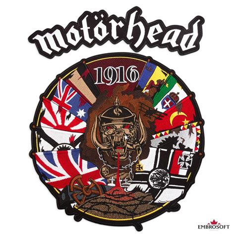 Motorhead 1916 Album Cover Music Hard Rock Band Embroidered Patch Iron ...