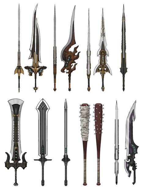 Cloud's Weapons Concept Art - Final Fantasy VII Remake Art Gallery