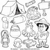 Camping Gear Coloring Pages Download And Print For Free sketch template