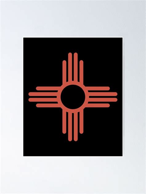 "Zia Pueblo Sun Symbol Classic Mask" Poster for Sale by jozefds | Redbubble