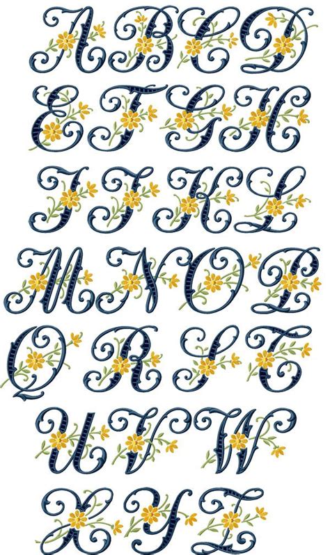 Floral Cutwork Alphabet | Sewing embroidery designs, Embroidery alphabet, Embroidery fonts