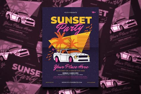 Sunset Party - Design Template Place